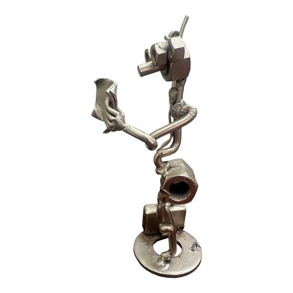 Hinz And Kunst Teacher Instructor Nuts And Bolts Art Sculpture German Professor - Picture 3 of 5